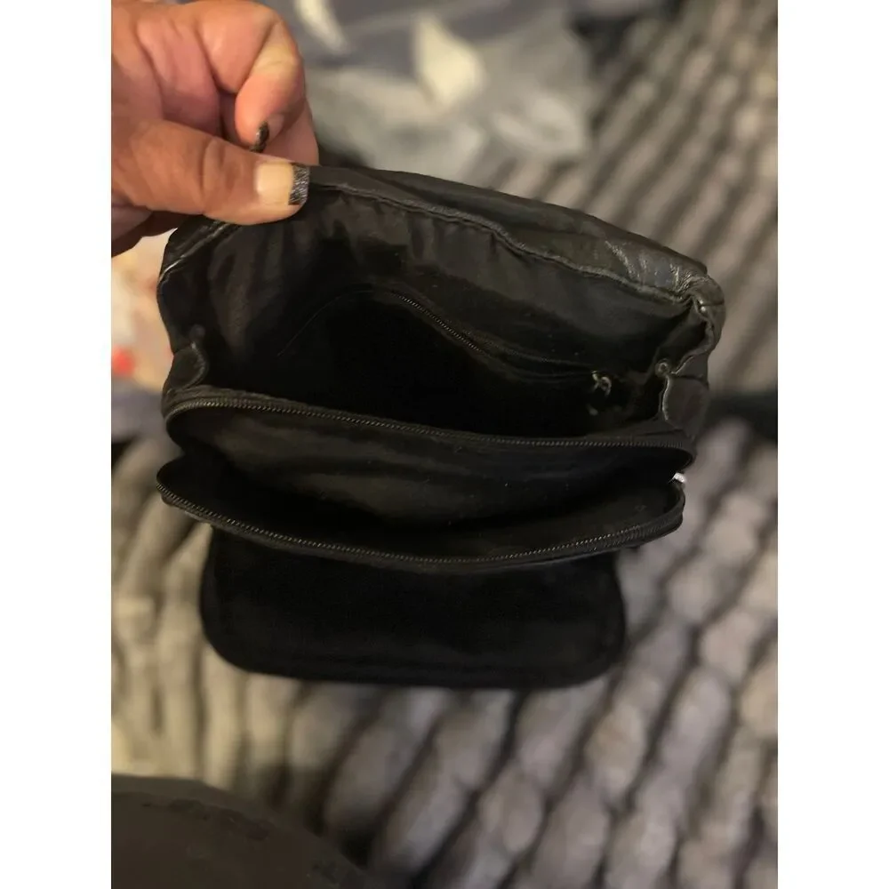 M Wilsons leather og vintage black leather minibag  mini backpack